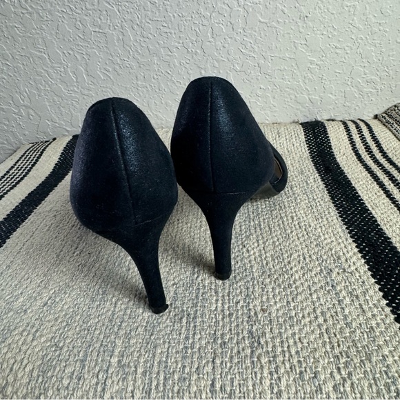 LifeStride Mykonos Peeptoe Heels in Shimmery Navy - Picture 6 of 8